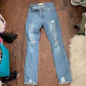 Madewell distressed jeans